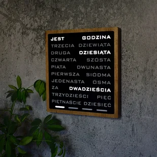 Word Clock - duży zegar słowny j. polski - Zegary - miniaturka - grafika 1