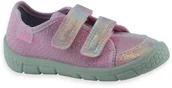 Buty dla dziewczynek - Różowe trampki dla dziewczynki z miękką wkładką Befado 908P001 Honey - miniaturka - grafika 1