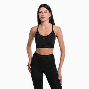 Biustonosz Tommy Hilfiger Lt Intensity Adjustable Straps black - Bielizna sportowa damska - miniaturka - grafika 1