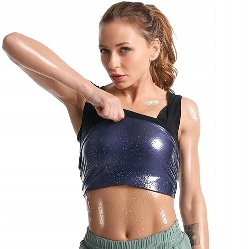 KOSZULKA KOMPRESYJNA DAMSKA FITNESS MODELUJĄCA FIGURĘ DO ĆWICZEŃ do domu