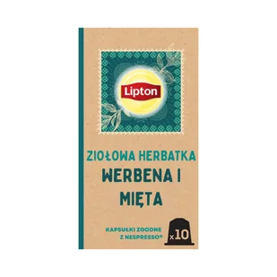 Herbatka ziołowa aromatyzowana Lipton w kapsułkach verbena i mięta 10 sztuk 25g - Herbata - miniaturka - grafika 1