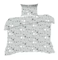 Pościel dla dzieci - Pościel 140x200 gwiazdki szara Kids - miniaturka - grafika 1