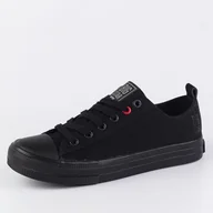 Trampki damskie - Czarne trampki damskie BIG STAR JJ274003 - miniaturka - grafika 1