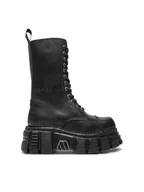 Glany damskie - NEW ROCK Glany M-MILI211-C14 Czarny - miniaturka - grafika 1