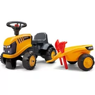 Jeździki dla dzieci - FALK Traktorek JCB Pomarańćzowy z Przyczepką od 1 roku - miniaturka - grafika 1