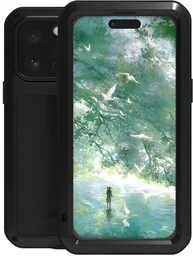 LOVE MEI Etui pancerne + szkło Powerful do iPhone 16 Pro Max, oliwkowo-czarne - Etui i futerały do telefonów - miniaturka - grafika 1