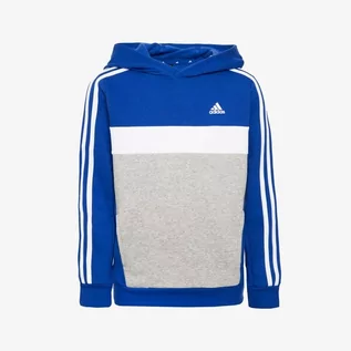 Bluzy dla chłopców - ADIDAS BLUZA Z KAPTUREM J 3S TIB FL HD - grafika 1