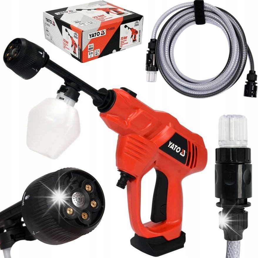 Yato YT-85930 MYJKA CIŚNIENIOWA AKU 18V FUNKCJA ZASYSANIA WODY