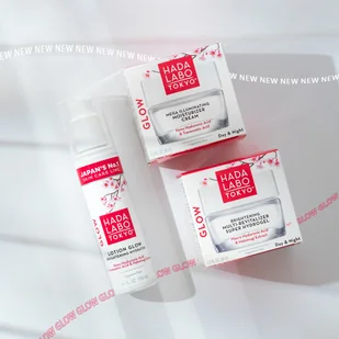 Hada Labo Tokyo Glow Skin Rozświetlający krem nawilżający do twarzy na dzień i na noc - Kremy do twarzy - miniaturka - grafika 6