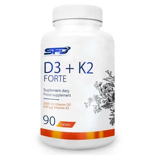 Witamina D3 + K2 Forte 90 tabletek - Witaminy i minerały dla sportowców - miniaturka - grafika 1