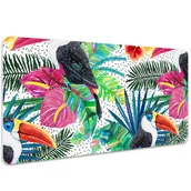 Podkładki na biurko - Podkładka mata ochronna na biurko Tukany 100x50 cm, Dywanomat - miniaturka - grafika 1