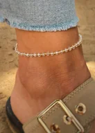 Bransoletki - Bransoletka na kostkę Kryształki No2 - miniaturka - grafika 1