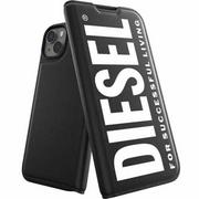 Etui i futerały do telefonów - Diesel Etui Booklet Case Core FW22 do iPhone 14 Plus czarne - miniaturka - grafika 1