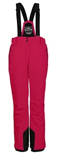 Spodnie damskie - Killtec Damskie spodnie funkcyjne/spodnie narciarskie ze zdejmowanymi szelkami, ochroną krawędzi i osłoną przeciwśnieżną KSW 249 WMN SKI PNTS, różowe, 48, 37559-000 - grafika 1