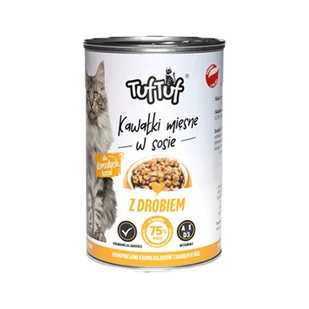 TUF TUF KOT kawałki mięsne z drobiem 415g - Mokra karma dla kotów - miniaturka - grafika 1