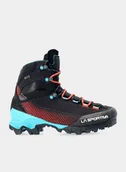 Buty trekkingowe damskie - Buty GORE TEX damskie La Sportiva Aequilibrium ST GTX - hibiscus/black - miniaturka - grafika 1
