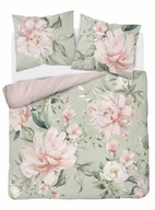 Pościel - Pościel mikrowłókno 3D 200x220 5308a miętowa kwiaty - miniaturka - grafika 1