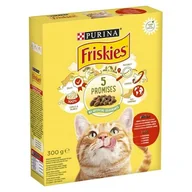 Sucha karma dla kotów - Purina Friskies sucha karma dla kota z mięsem, kurczakiem i dodatkiem warzyw 300g - miniaturka - grafika 1