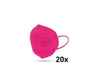 Apteczki i materiały opatrunkowe - Media Sanex Respirator FFP2 NR/KN95 ciemny róż 20 szt. - miniaturka - grafika 1