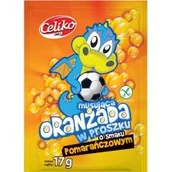 Soki i napoje niegazowane - Celiko Oranżada musująca w proszku o smaku pomarańczowym bezglutenowa 17 g - miniaturka - grafika 1