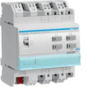 Gniazdka elektryczne - Hager Polo KNX system Sterownik rolet 4-krotny, 24V DC, 4M TYA624B TYA624B - miniaturka - grafika 1