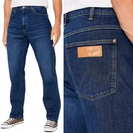 Spodnie męskie - Wrangler FRONTIER Dancing Water DżINS PROSTE LUŹNE SPODNIE JEANSOWE W30 L32 - miniaturka - grafika 1