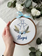 Pamiątka Chrztu Świętego - Aniołek na Chrzest dla chłopca, pamiątka Pierwszej Komunii Świętej - miniaturka - grafika 1