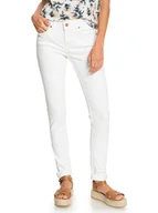 Spodnie damskie - Spodnie damskie Roxy Bandit białe jeansowe skinny-W27 - miniaturka - grafika 1