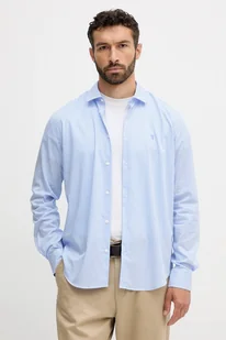 Trussardi koszula bawełniana męska kolor niebieski relaxed z kołnierzykiem klasycznym 5007N000009N - Koszule męskie - miniaturka - grafika 1