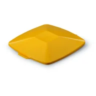 Kosze na śmieci - Pokrywa DURABLE Durabin Square żółta prostokątna 40l - miniaturka - grafika 1