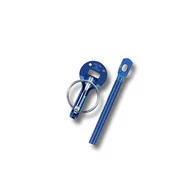 Akcesoria motoryzacyjne - Zapinki aluminiowe Sparco kołkowe  niebieskie - miniaturka - grafika 1