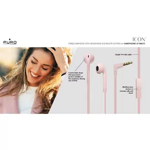 PURO ICON Stereo Earphones (Biały) - Słuchawki - miniaturka - grafika 2