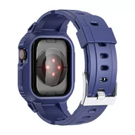 Akcesoria do smartwatchy - Pasek do zegarka Apple 41 mm / 40 mm / 38 mm Silikon z etui odpornym na wstrząsy Niebieski - miniaturka - grafika 1