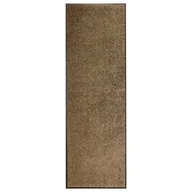 Wycieraczki - vidaXL Wycieraczka z możliwością prania, brązowa, 60 x 180 cm - miniaturka - grafika 1