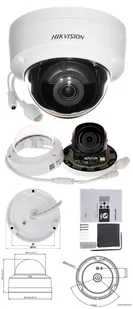 Zestaw monitoring po skrętce do domu biura sklepu Hikvision DS-2CD1143G2-I 4MP MD2.0 POE Dysk 2TB - Zestawy do monitoringu - miniaturka - grafika 3