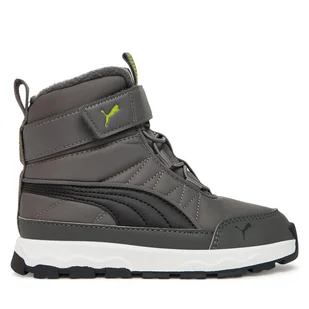 Śniegowce Puma Evolve Boot Ac+ Ps 392645 08 Szary - Buty dla chłopców - miniaturka - grafika 1