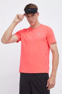 Koszulki męskie - Puma t-shirt do biegania Cloudspun kolor różowy gładki - grafika 1