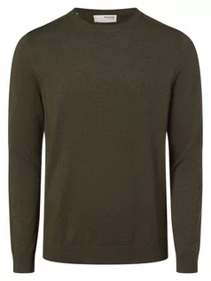 Swetry męskie - Selected - Sweter męski  SLHBerg, zielony - grafika 1