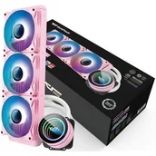 Tuning komputera - akcesoria - Chłodzenie wodne komputera Darkflash DX360 V2.6 RGB 3x 120x120 (Różowe) - miniaturka - grafika 1