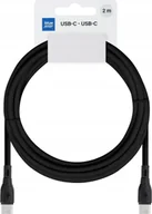 Kable USB - BLUE STAR kabel ECO 3A 60W Typ C do Typ C PJ73-14-3 2m czarny - miniaturka - grafika 1