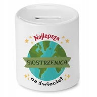 Skarbonki - Skarbonka Dla Siostrzenicy na Urodziny na Prezent z Nadrukiem ze Zdjęciem + Opakowanie na prezent (wzór 02) - miniaturka - grafika 1