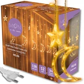 Oświetlenie świąteczne - Gwiazdki Sople Led Lampki Choinkowe Kurtyna - miniaturka - grafika 1