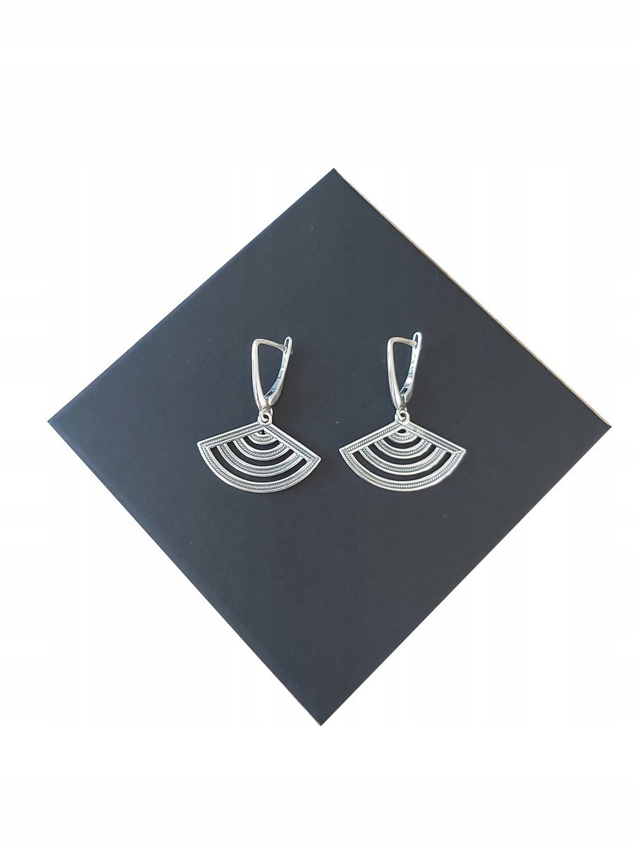 Global Silver, Kolczyki srebrne bez kamieni komplet K32