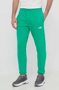 Spodnie męskie - The North Face spodnie dresowe kolor zielony gładkie NF0A7ZJBPO81 - grafika 1