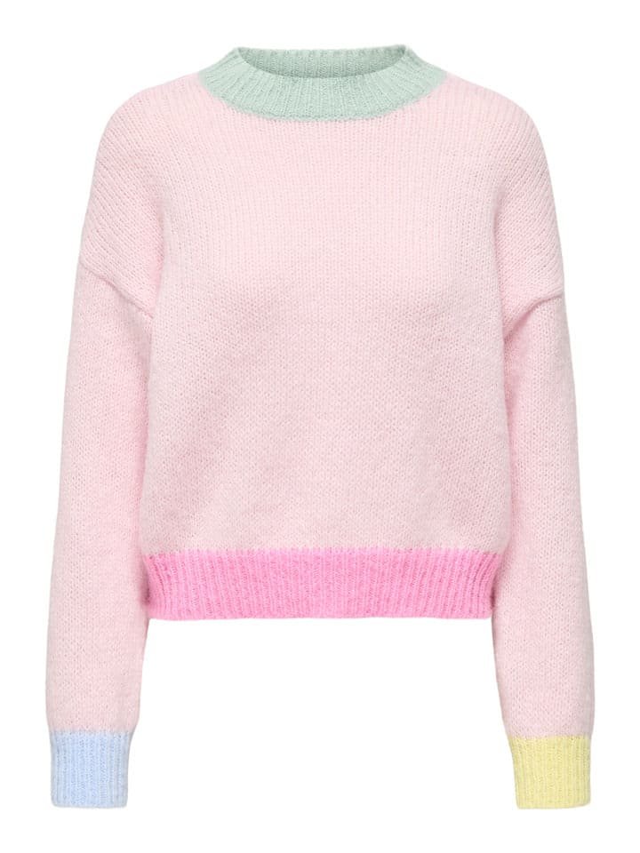 ONLY Sweter w kolorze jasnoróżowym