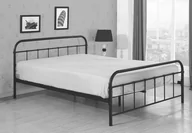 Łóżka - Łóżko czarne, jednoosobowe, 93x124x209 - miniaturka - grafika 1