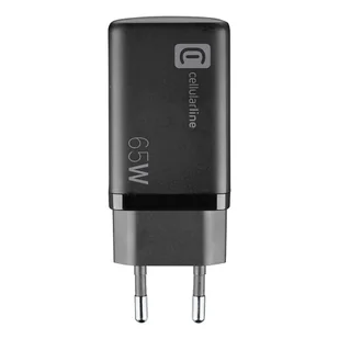 Cellularline Multipower Micro GaN - Ładowarka sieciowa 2x USB-C & USB-A Power Delivery 65W (czarny) - Pozostałe akcesoria do telefonów - miniaturka - grafika 3