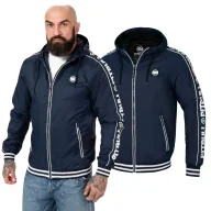 Odzież taktyczna i umundurowanie - Kurtka z kapturem przejściowa Pit Bull Whitewood '24 - Granatowa 3XL - miniaturka - grafika 1