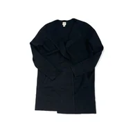 Swetry damskie - Narzutka kardigran damski czarny rękaw J. CREW S - miniaturka - grafika 1