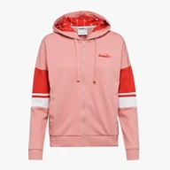 Bluzy sportowe damskie - Bluza damska DIADORA L.HD FZ SWEAT LOGO - miniaturka - grafika 1